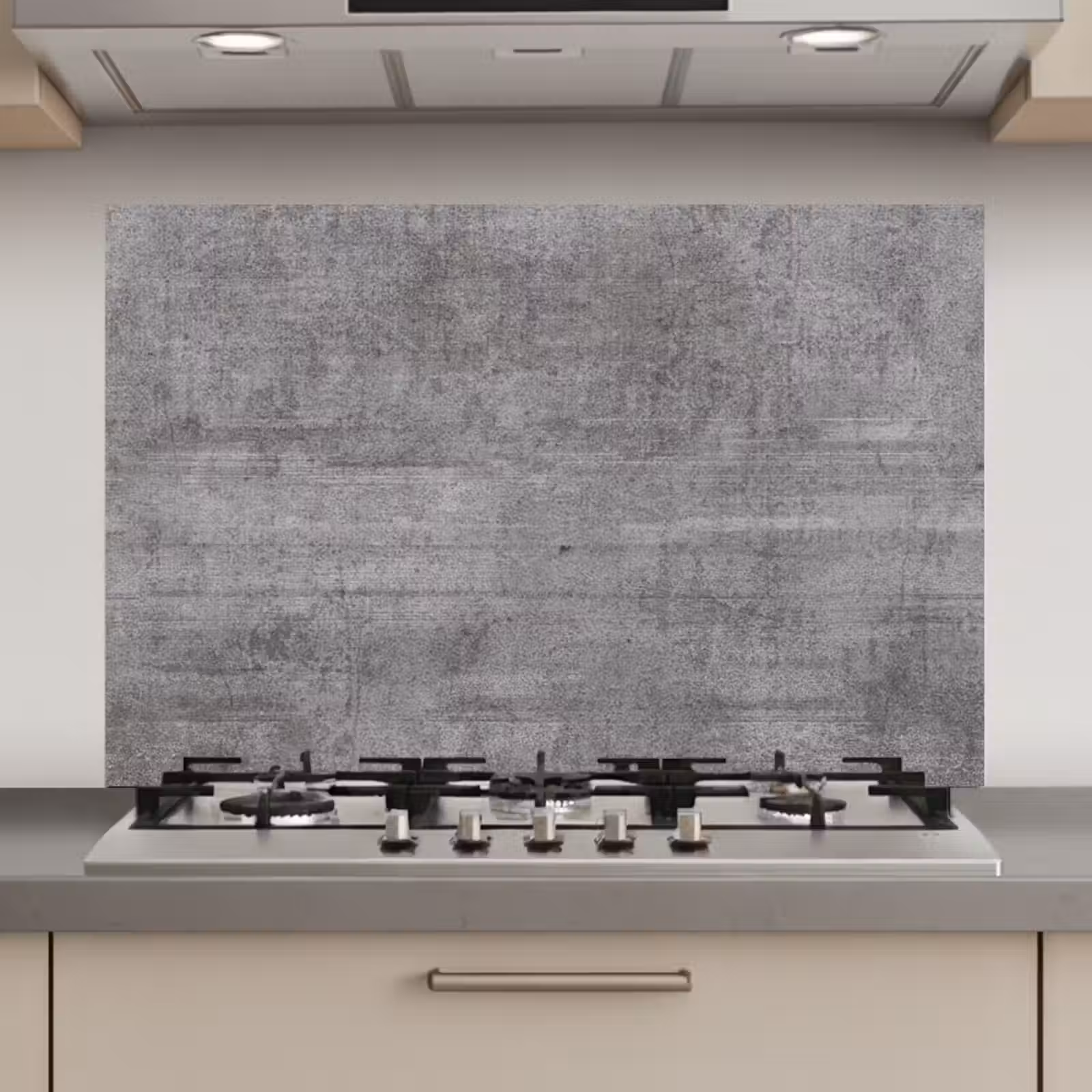 Spatscherm keuken - Verweerd Betonnen Doek — 1