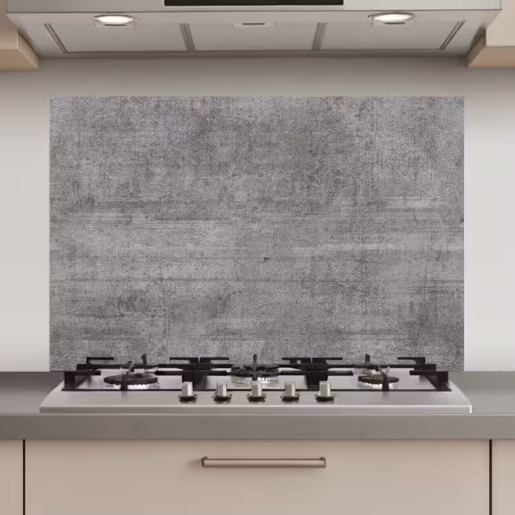 Spatscherm keuken - Verweerd Betonnen Doek — 1