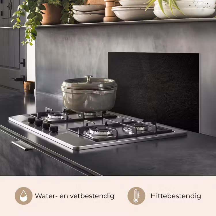Spatscherm keuken - Verweerde Donkere Patronen — 7