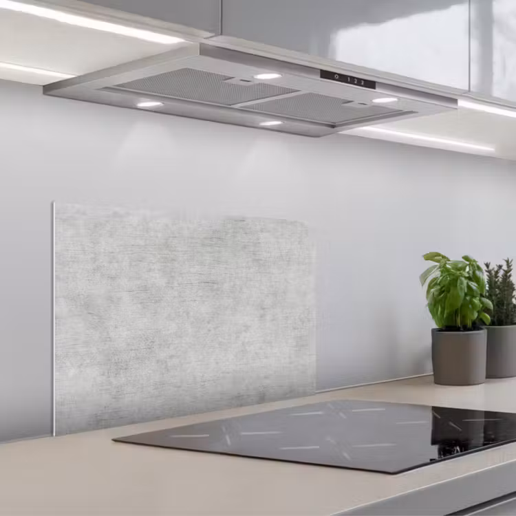 Spatscherm keuken - Verweerde Grijze Canvas — 5