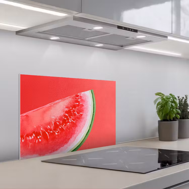 Spatscherm keuken - Watermeloen - Rood - Zomers — 5