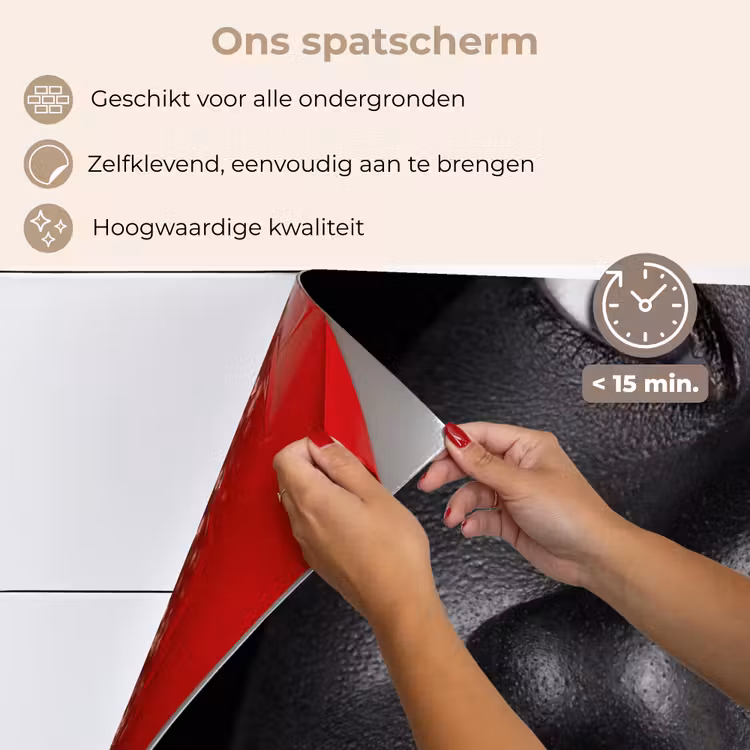 Spatscherm keuken - Vrouw - Goud - Zwart - Verf - Luxe — 4