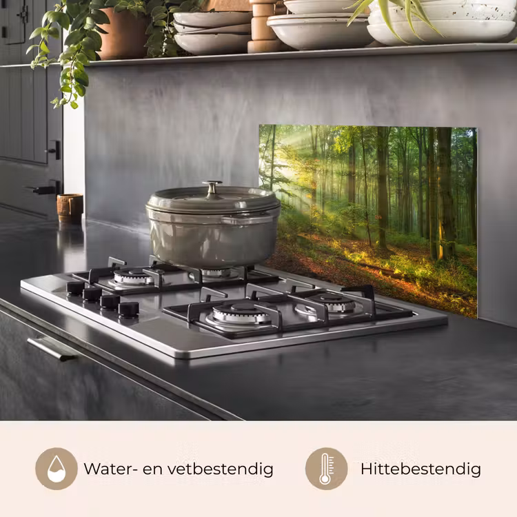 Spatscherm keuken - Zon - Bos - Bomen - Natuur - Herfst — 7