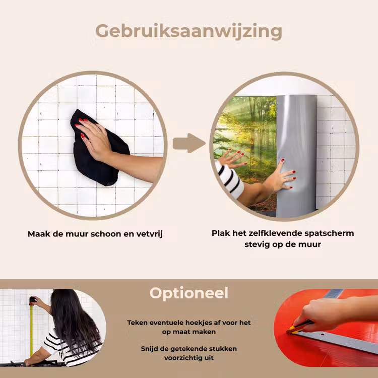 Spatscherm keuken - Zon - Bos - Bomen - Natuur - Herfst — 8