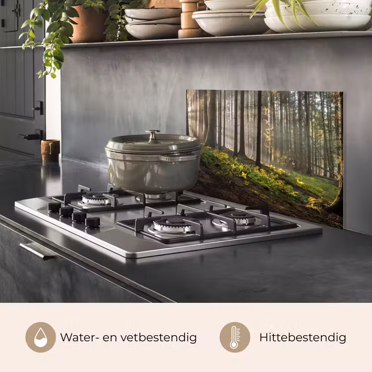 Spatscherm keuken - Zon - Takken - Bomen - Bos - Natuur — 7