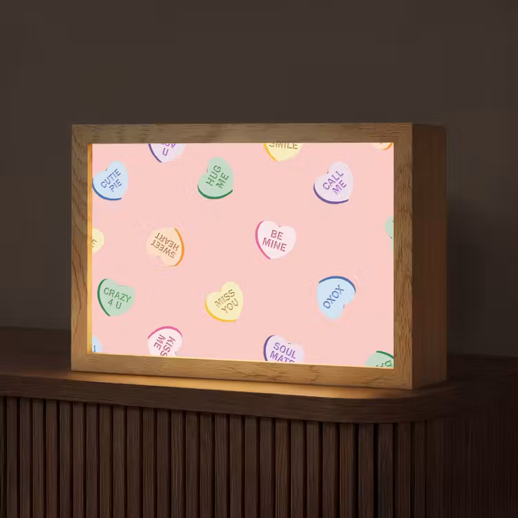Tafellamp - Hart - Snoep - Pastel - Tekst — 1