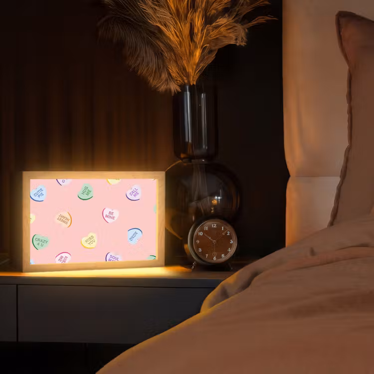 Tafellamp - Hart - Snoep - Pastel - Tekst — 2