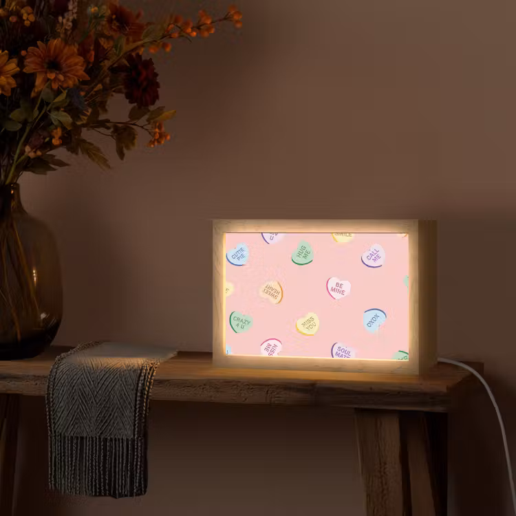 Tafellamp - Hart - Snoep - Pastel - Tekst — 4