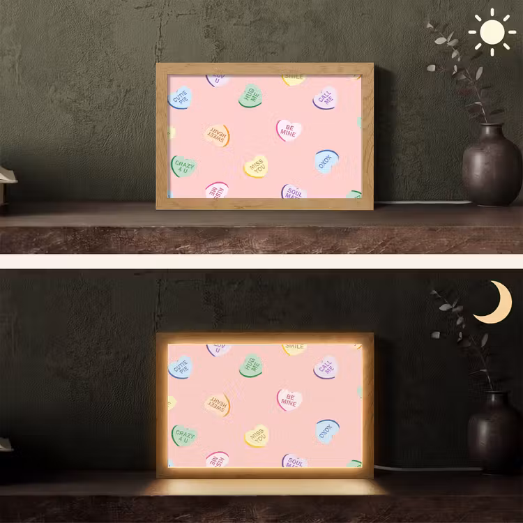 Tafellamp - Hart - Snoep - Pastel - Tekst — 5