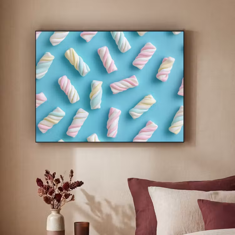 Art Frame - Spekjes - Pastel - Snoep - Blauw — 2