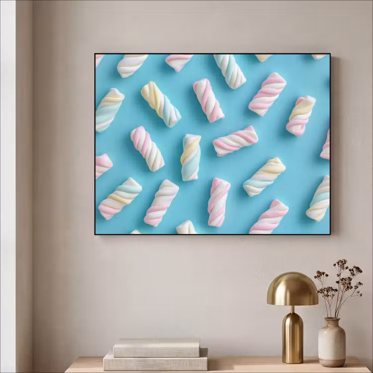 Art Frame - Spekjes - Pastel - Snoep - Blauw — 3