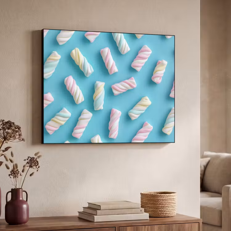Art Frame - Spekjes - Pastel - Snoep - Blauw — 4
