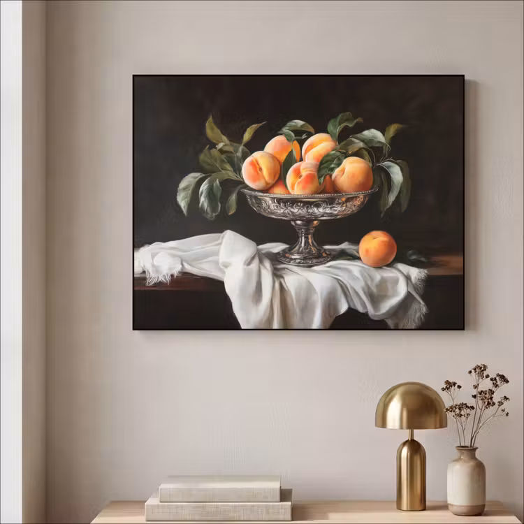 Art Frame - Stilleven - Perziken - Vintage — 3