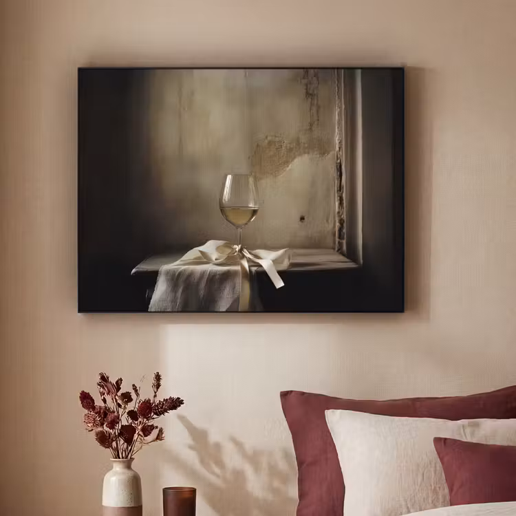 Art Frame - Strik - Beige - Witte - Wijn — 2