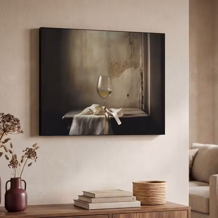 Art Frame - Strik - Beige - Witte - Wijn — 4