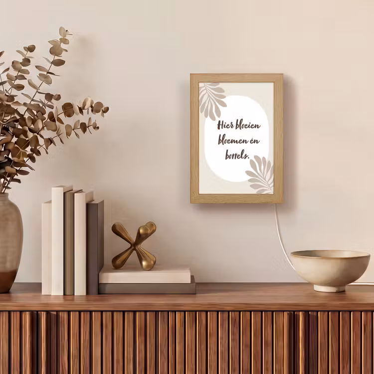Tafellamp - Bloemen - Quote - Zomer - Beige — 4