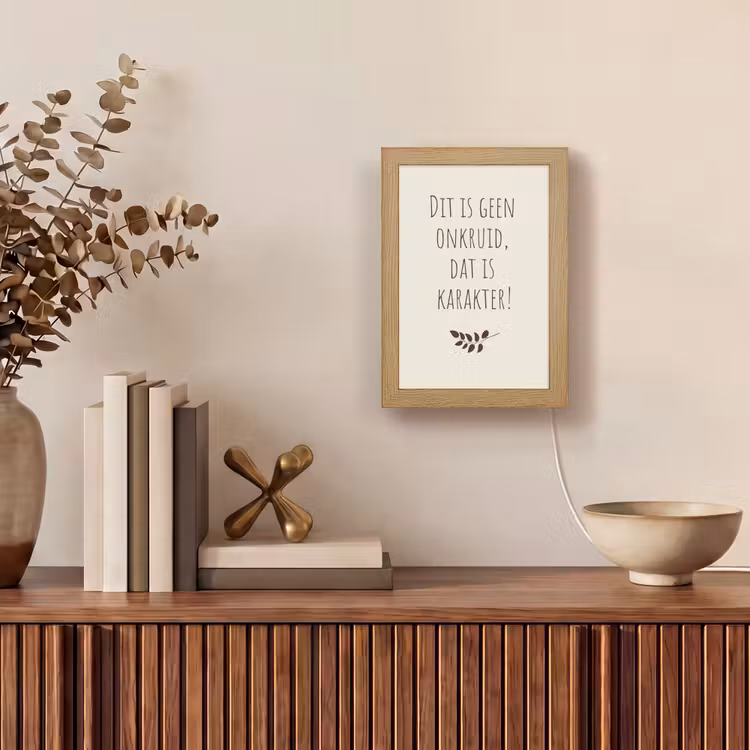 Tafellamp - Bruin - Minimalistisch - Quote - Zomer — 4