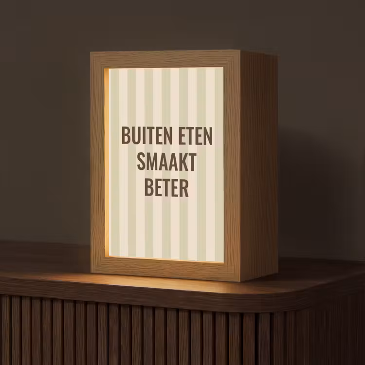 Tafellamp - Buiten - Quote - Strepen - Zomer — 1