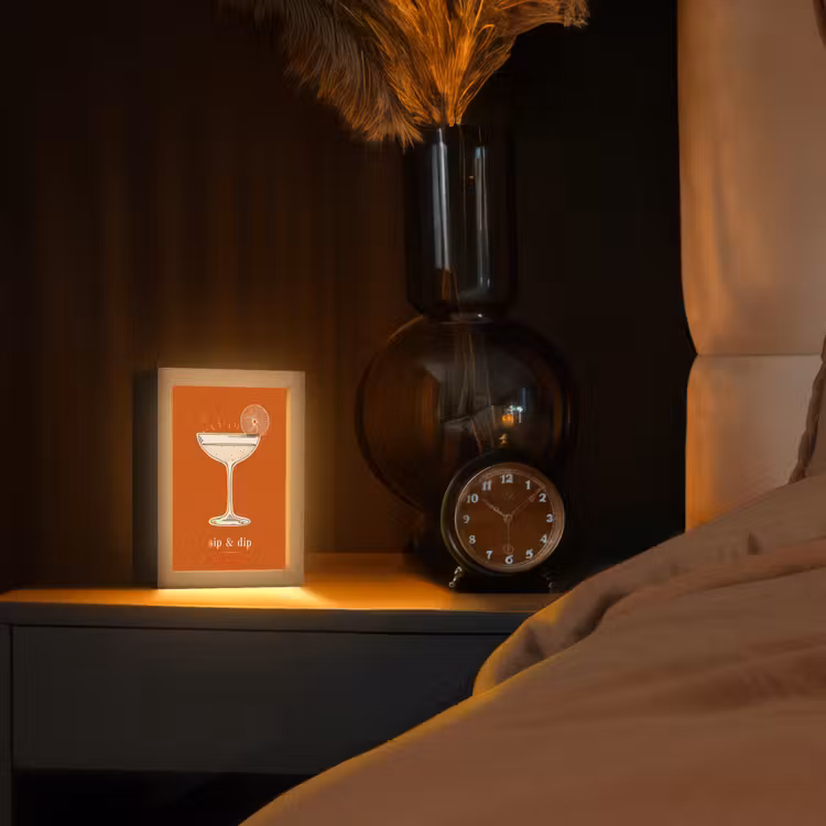 Tafellamp - Cocktail - Oranje - Zomer - Quote — 3