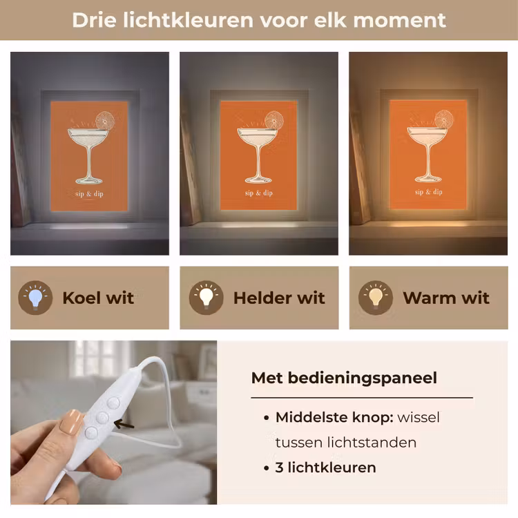 Tafellamp - Cocktail - Oranje - Zomer - Quote — 6