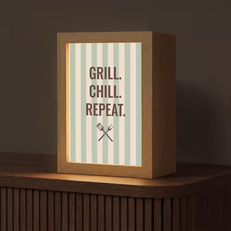 Tafellamp - Quote - Strepen - Grill — 1