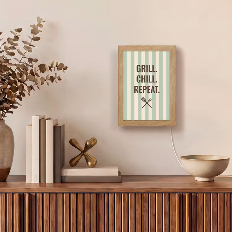 Tafellamp - Quote - Strepen - Grill — 4