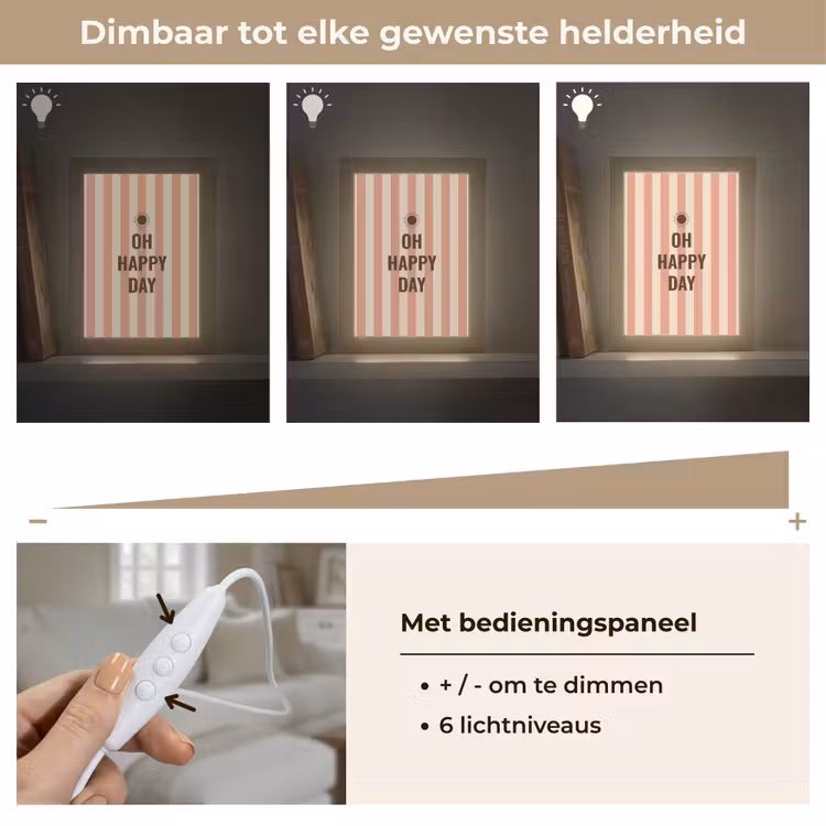 Tafellamp - Quote - Zomer - Strepen — 7