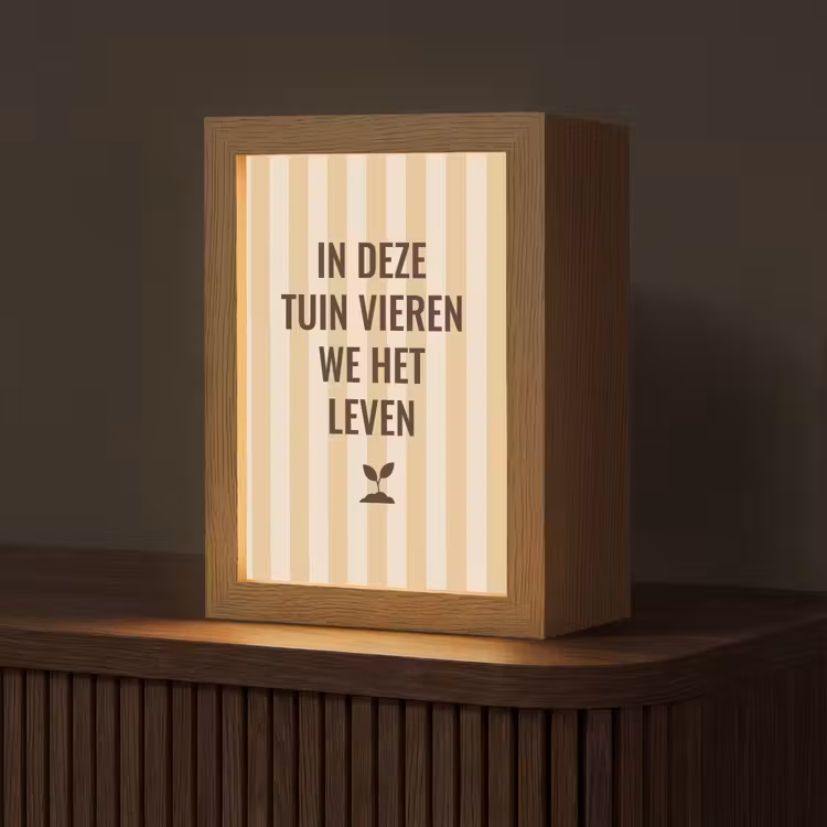 Tafellamp - Tuin - Quote - Strepen - Zomer — 1