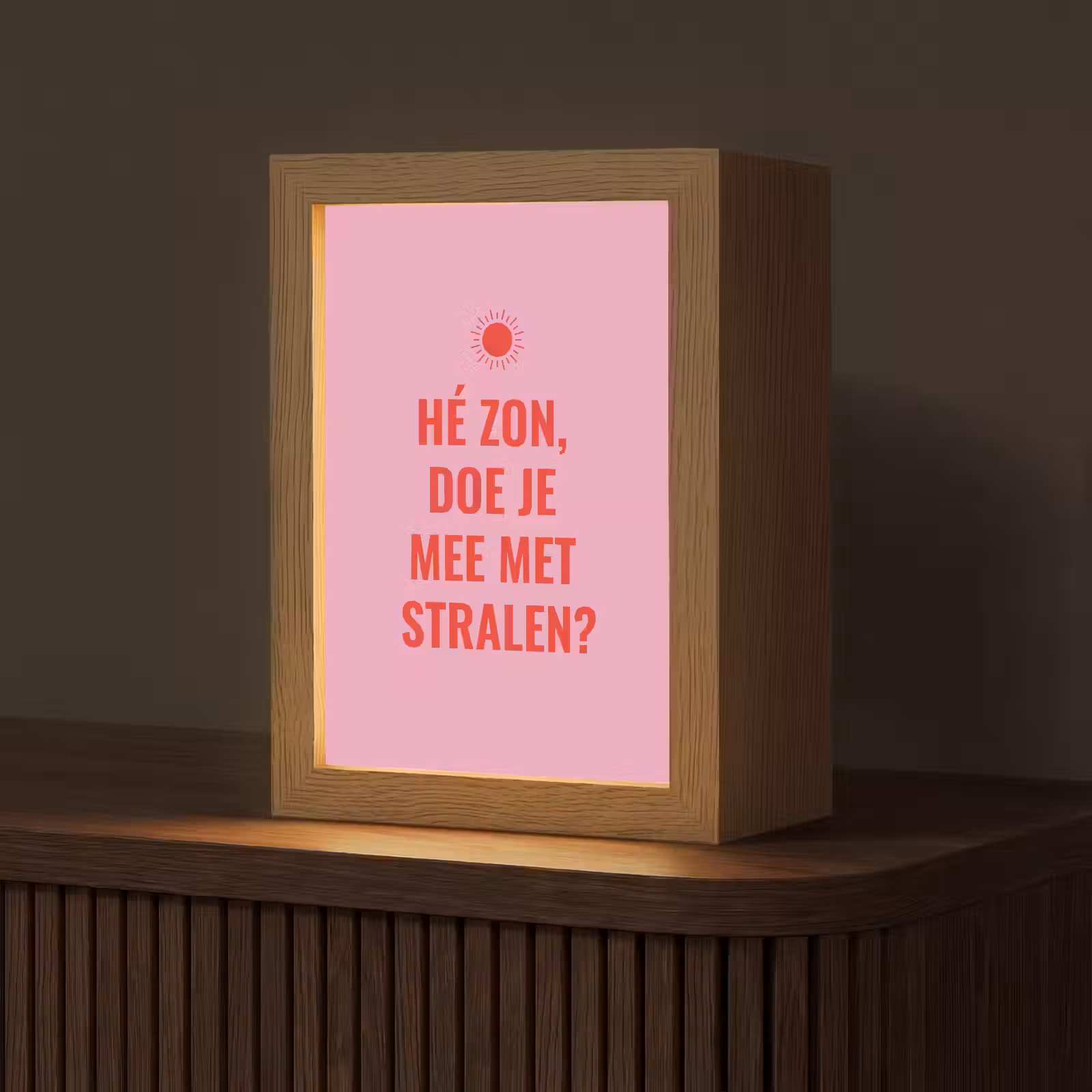 Tafellamp - Roze - Zon - Quote — 1