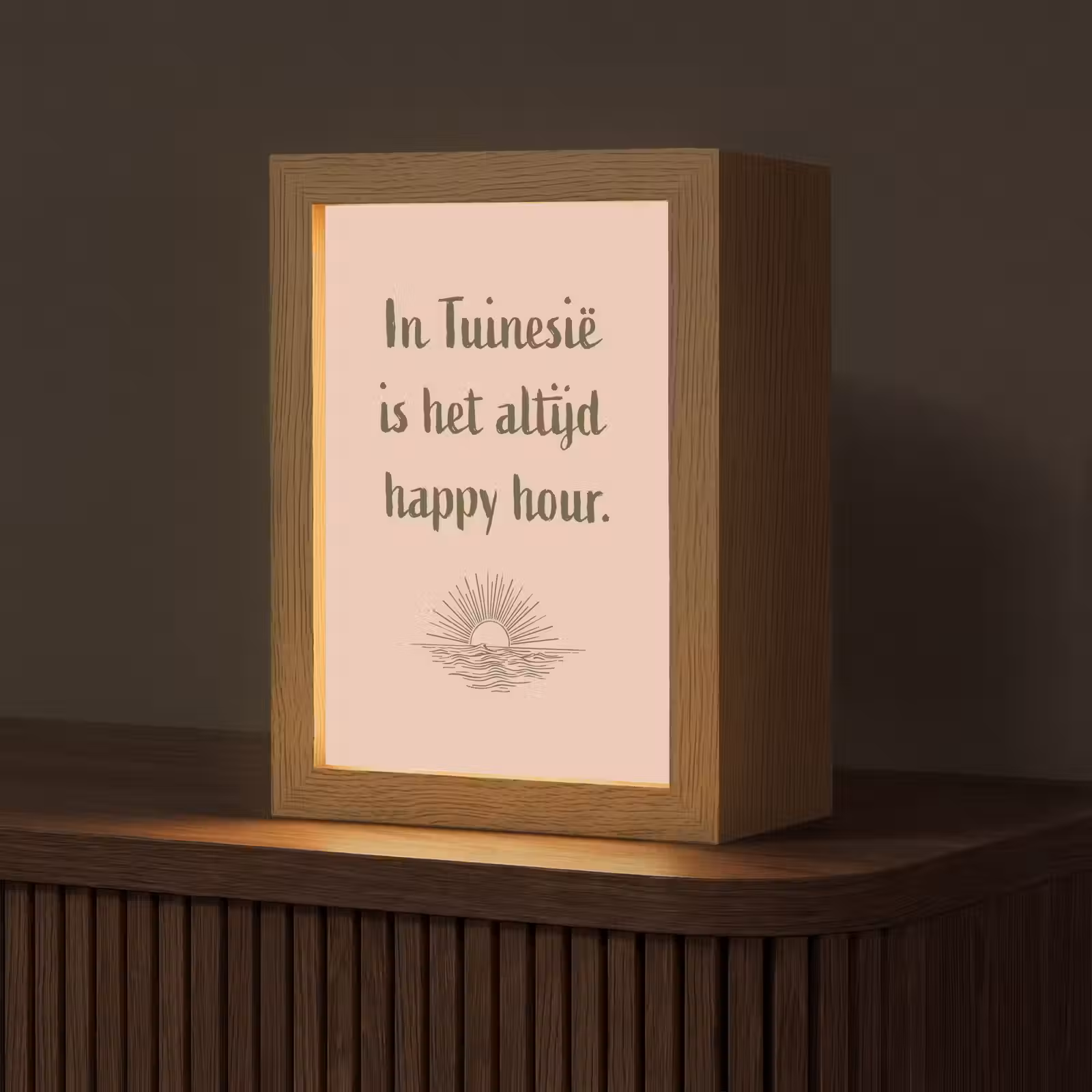 Tafellamp - Tuin - Roze - Quote - Zon — 1