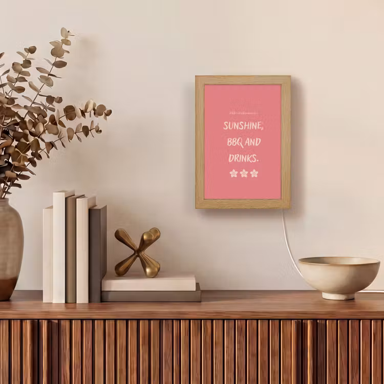 Tafellamp - BBQ - Quote - Roze - Zomer — 4
