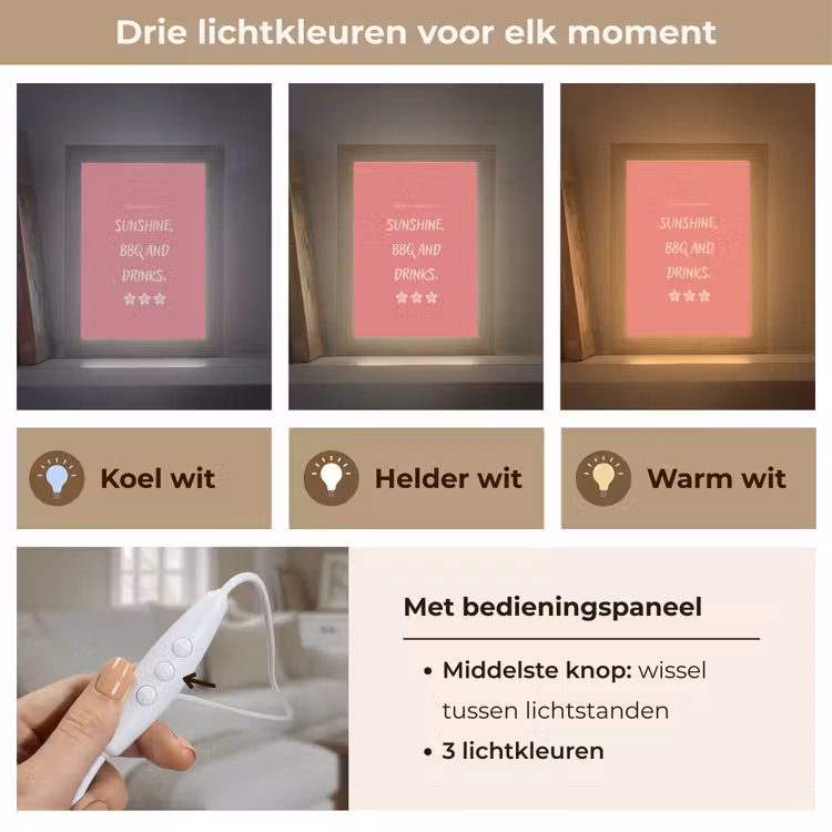 Tafellamp - BBQ - Quote - Roze - Zomer — 6