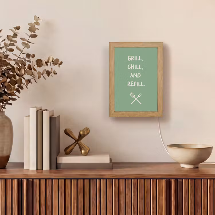 Tafellamp - Grill - Groen - Zomer - Quote — 4