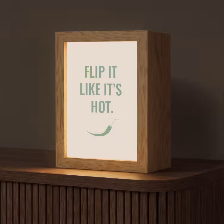 Tafellamp - Groen - Quote - Zomer - Chilipeper — 1