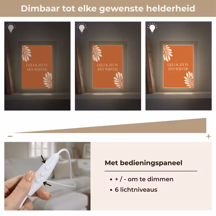 Tafellamp - Oranje - Wijntje - Quote — 7