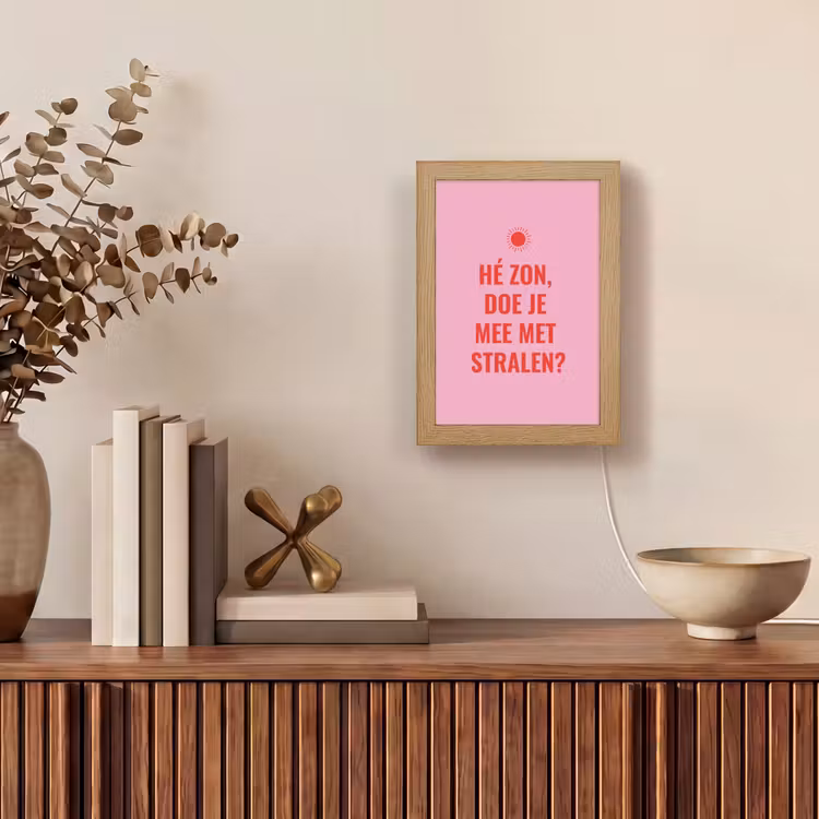 Tafellamp - Roze - Zon - Quote — 4