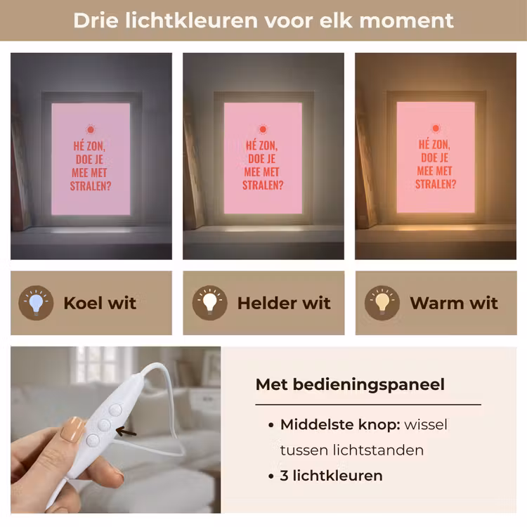 Tafellamp - Roze - Zon - Quote — 6
