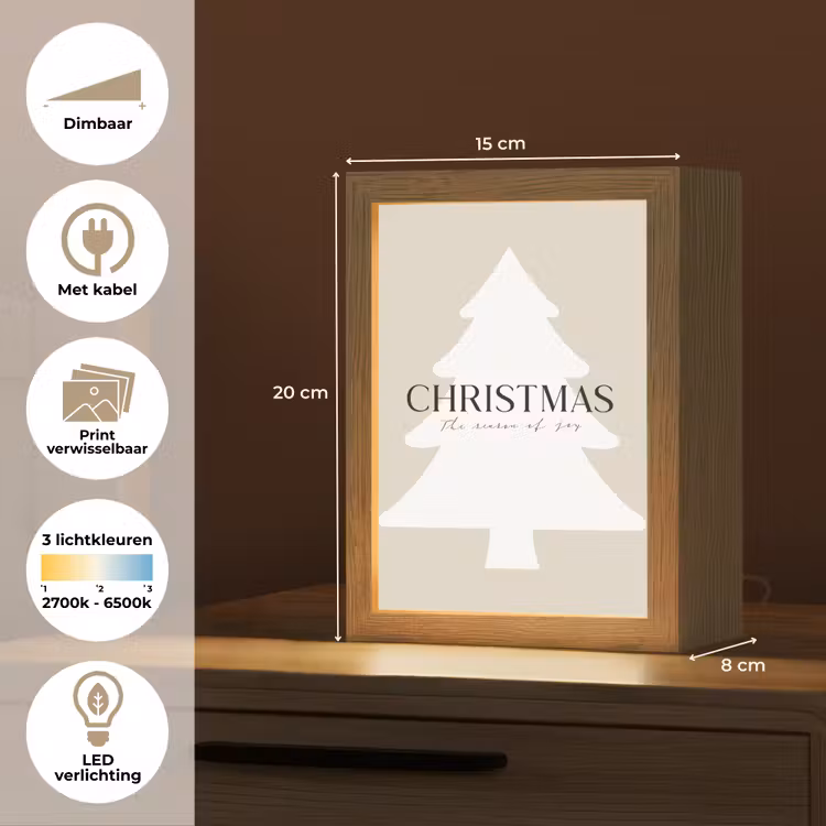 Tafellamp - Kerstboom - Japandi - Christmas - Beige — 7