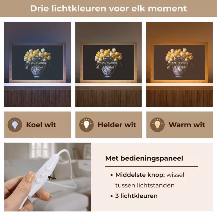 Tafellamp - Quotes - Bloem - Tulp - Geel — 6