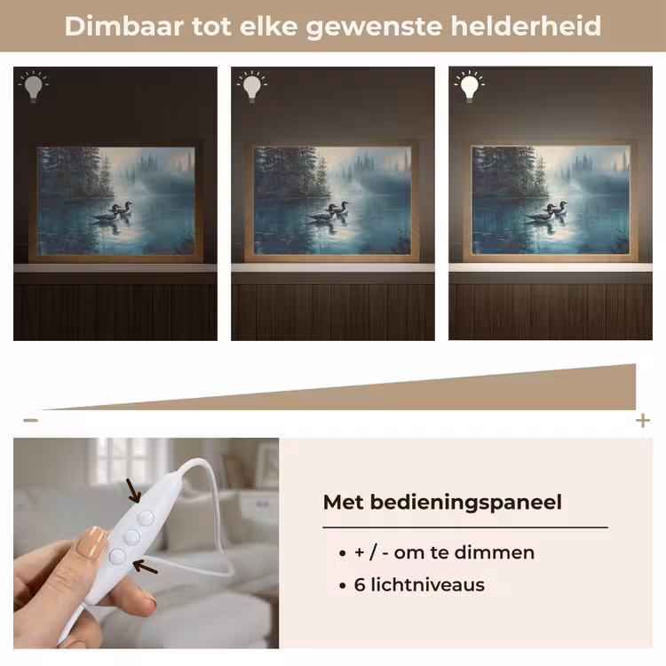 Tafellamp - Bos - Water - Eenden - Mistig — 8