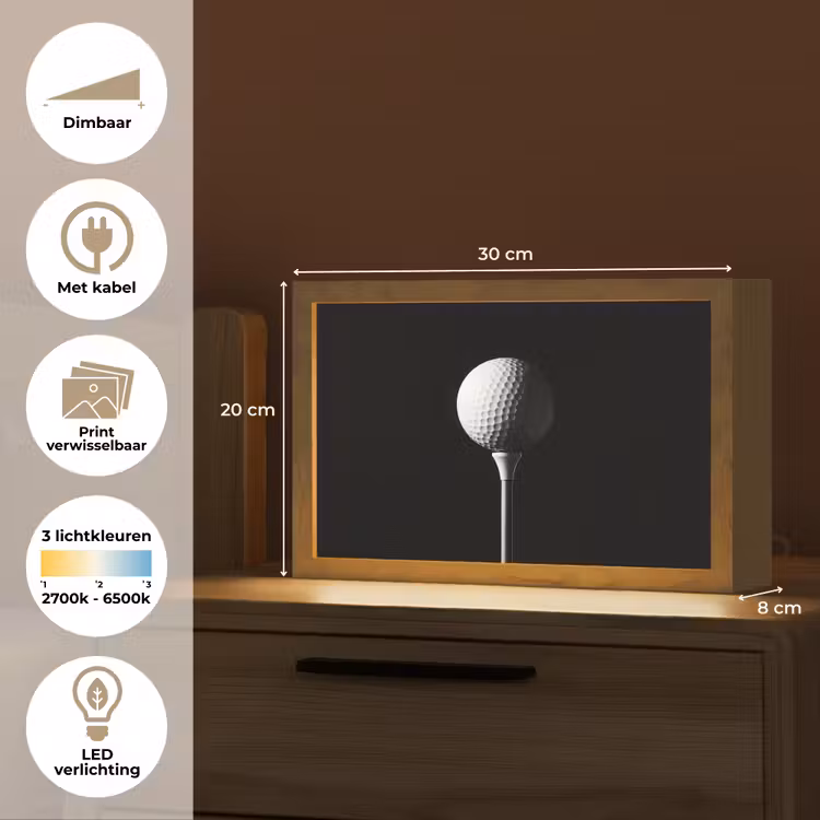Tafellamp - Golfbal - Minimalistisch - Wit — 7