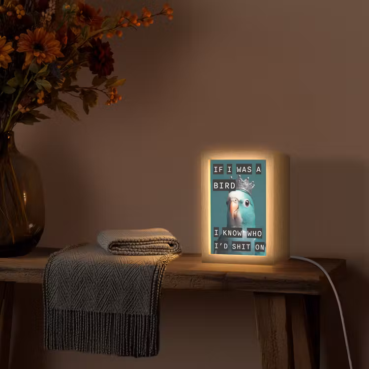 Tafellamp - Parkiet - Turquoise - Quotes - Decoratie — 2