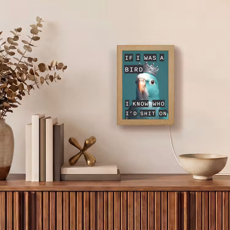 Tafellamp - Parkiet - Turquoise - Quotes - Decoratie — 4