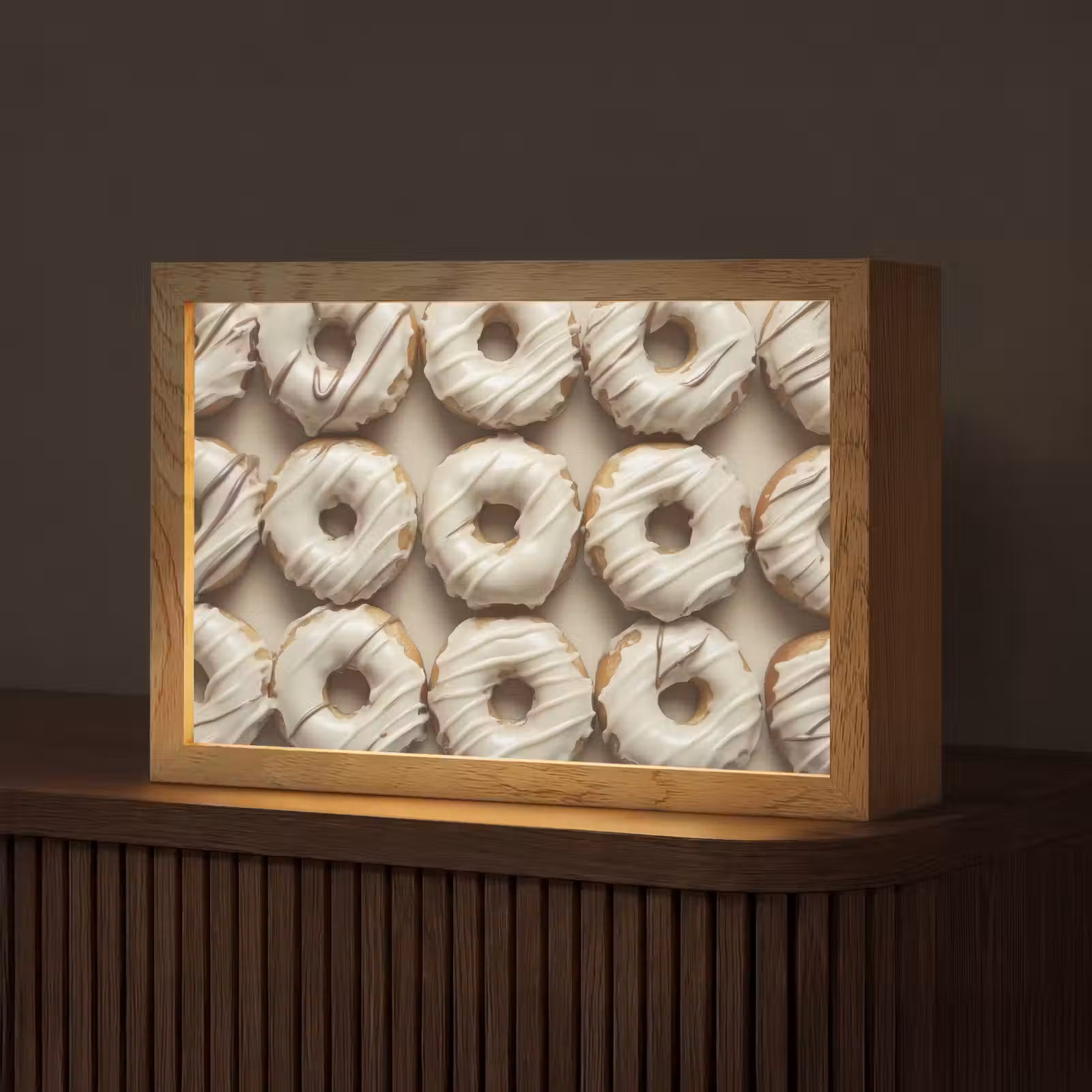 Tafellamp - Donuts - Chocolade - Wit - Beige — 1