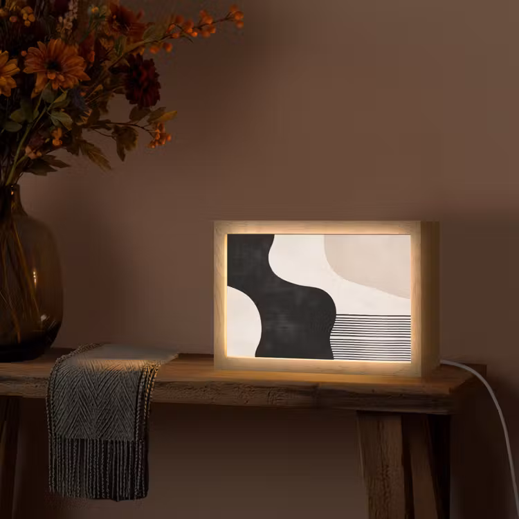 Tafellamp - Abstract - Japandi - Beige - Modern — 4
