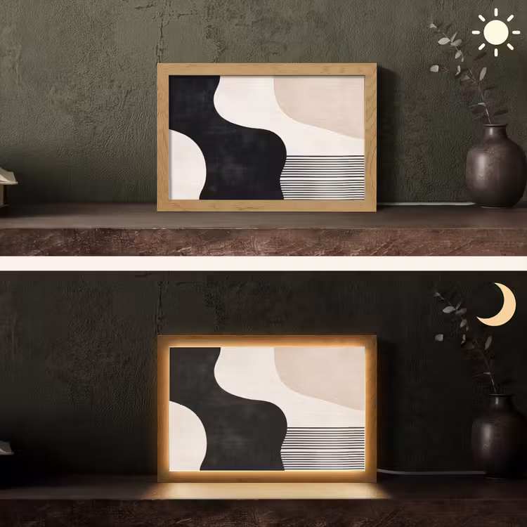 Tafellamp - Abstract - Japandi - Beige - Modern — 5