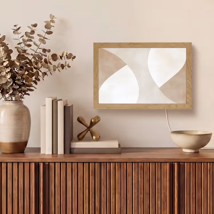 Tafellamp - Bruin - Japandi - Abstract — 3