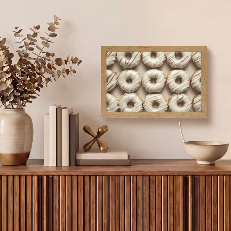 Tafellamp - Donuts - Chocolade - Wit - Beige — 3
