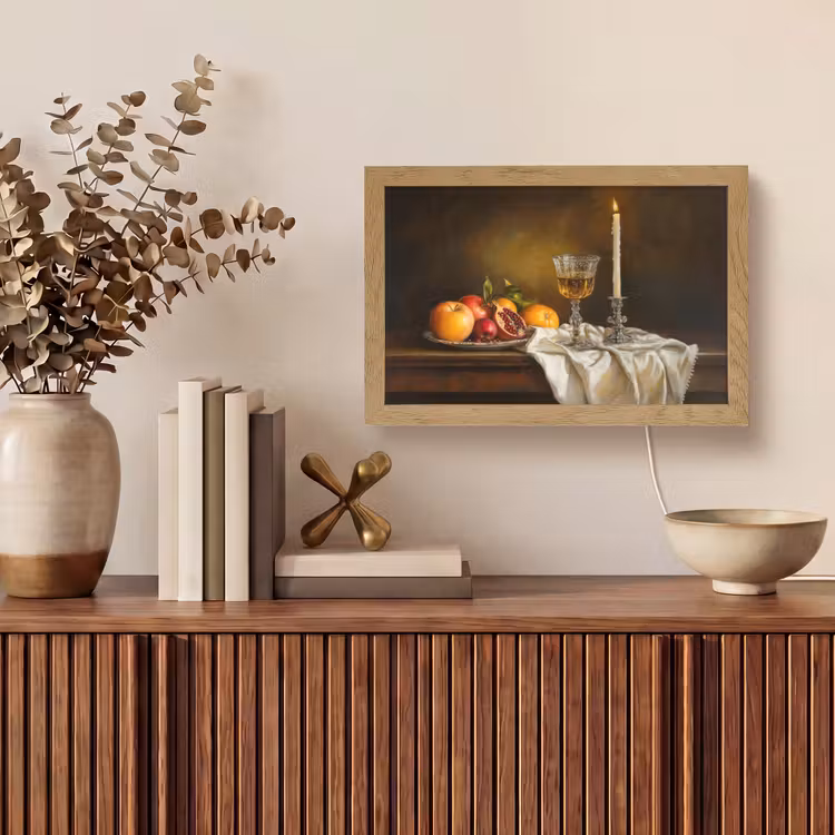 Tafellamp - Fruit -  Stilleven - Wijn - Kaars — 3
