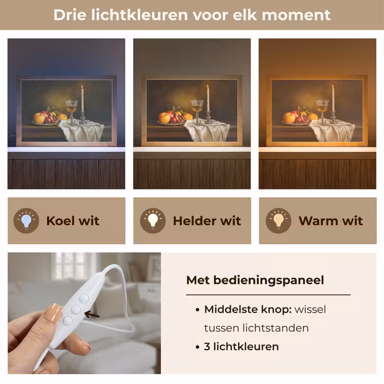 Tafellamp - Fruit -  Stilleven - Wijn - Kaars — 6
